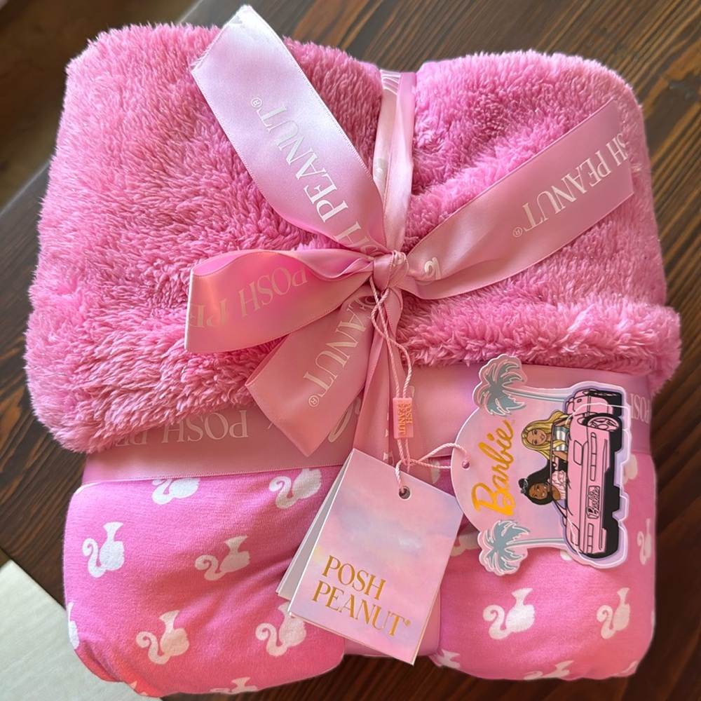 Posh Barbie luxe plush blanket